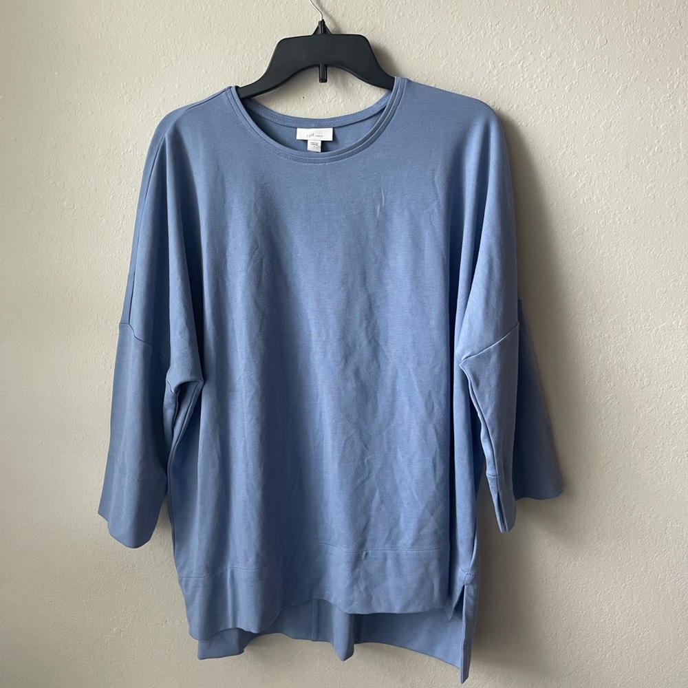 J.Jill Ponte Dusk Blue Sweatshirt